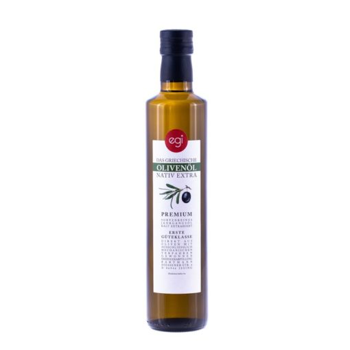 Griechisches Olivenöl in dunkler 500ml-Flasche